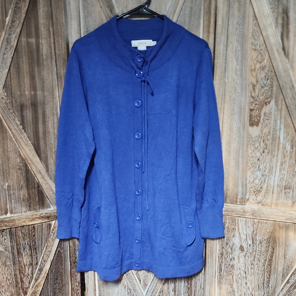 Theme Ladies Button Down Long Cardigan